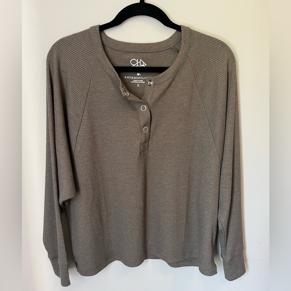 Anthropologie Sweaters - Chaser by Anthropologie Ribbed dark green sweater size S like new